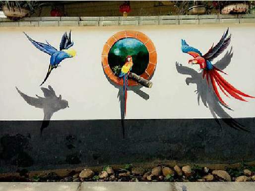 弥渡视觉错位-3D墙绘设计