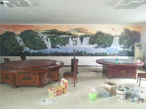 弥渡墙绘-写实风景