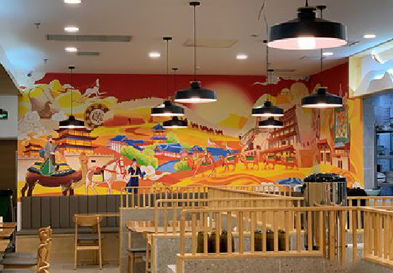 弥渡商业空间彩绘介绍。